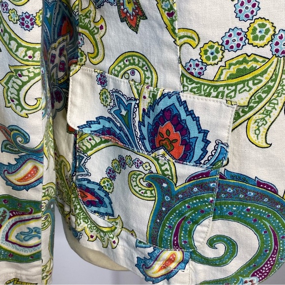 IZOD Petite Paisley Floral Blazer - Picture 5 of 11